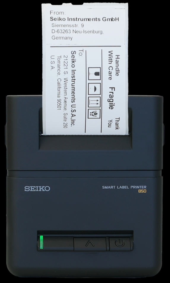 Seiko Slp850 Printer With Label In Front