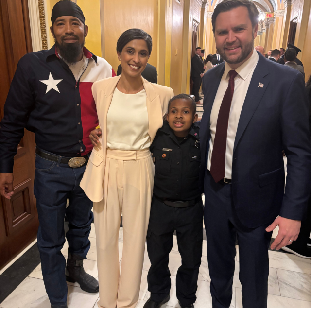 Theodis Daniel with VP Vance